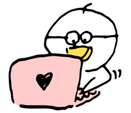 stupid duck 03 sticker #14695257