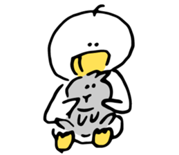 stupid duck 03 sticker #14695261