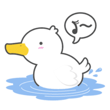 DUCKY The Cute White Duck sticker #14695367