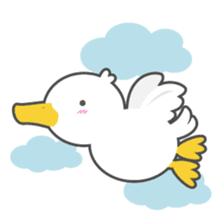 DUCKY The Cute White Duck sticker #14695368