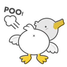 DUCKY The Cute White Duck sticker #14695370