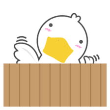 DUCKY The Cute White Duck sticker #14695376