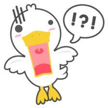 DUCKY The Cute White Duck sticker #14695383