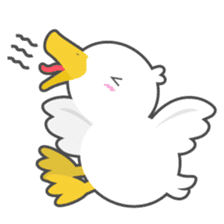 DUCKY The Cute White Duck sticker #14695385