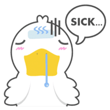 DUCKY The Cute White Duck sticker #14695388