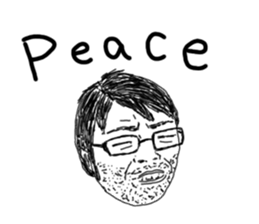 Uncle bona sera with his funny friends 2 sticker #14696336