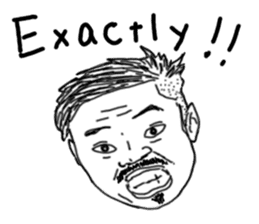 Uncle bona sera with his funny friends 2 sticker #14696337