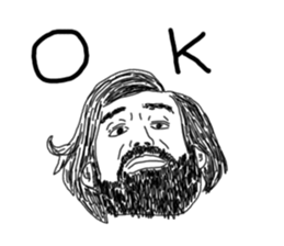 Uncle bona sera with his funny friends 2 sticker #14696338