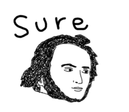 Uncle bona sera with his funny friends 2 sticker #14696339