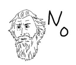 Uncle bona sera with his funny friends 2 sticker #14696341