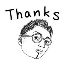 Uncle bona sera with his funny friends 2 sticker #14696343