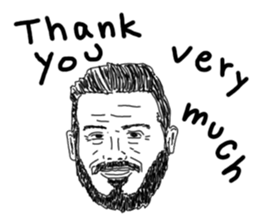 Uncle bona sera with his funny friends 2 sticker #14696344