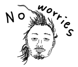 Uncle bona sera with his funny friends 2 sticker #14696346