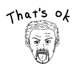 Uncle bona sera with his funny friends 2 sticker #14696347