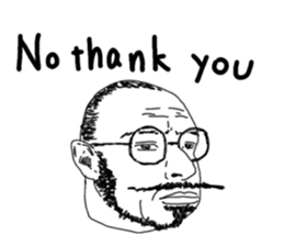 Uncle bona sera with his funny friends 2 sticker #14696348