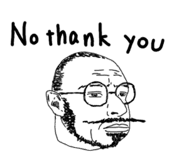 Uncle bona sera with his funny friends 2 sticker #14696348