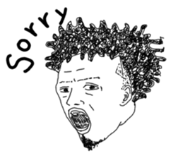 Uncle bona sera with his funny friends 2 sticker #14696349