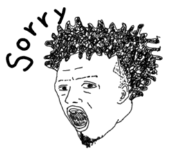 Uncle bona sera with his funny friends 2 sticker #14696349