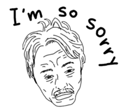 Uncle bona sera with his funny friends 2 sticker #14696350