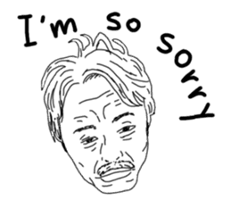 Uncle bona sera with his funny friends 2 sticker #14696350