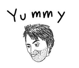 Uncle bona sera with his funny friends 2 sticker #14696356