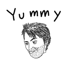 Uncle bona sera with his funny friends 2 sticker #14696356