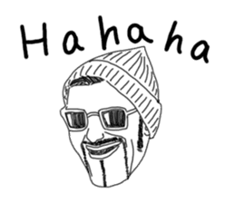 Uncle bona sera with his funny friends 2 sticker #14696357