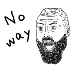 Uncle bona sera with his funny friends 2 sticker #14696362