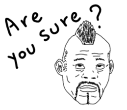 Uncle bona sera with his funny friends 2 sticker #14696365