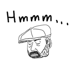 Uncle bona sera with his funny friends 2 sticker #14696366