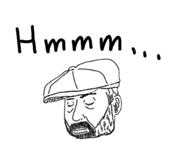 Uncle bona sera with his funny friends 2 sticker #14696366