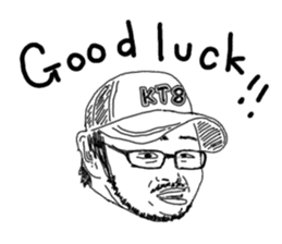 Uncle bona sera with his funny friends 2 sticker #14696369