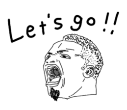 Uncle bona sera with his funny friends 2 sticker #14696371