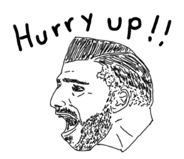 Uncle bona sera with his funny friends 2 sticker #14696372