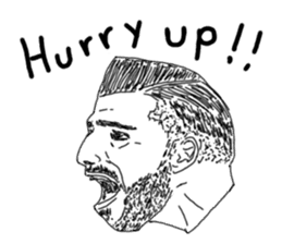 Uncle bona sera with his funny friends 2 sticker #14696372