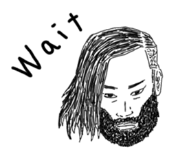 Uncle bona sera with his funny friends 2 sticker #14696373