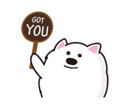 Japanese Spitz FUFU 2 ( International ) sticker #14696576