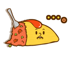 Feelings for omelet rice sticker #14696878