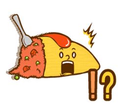 Feelings for omelet rice sticker #14696879