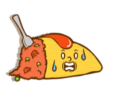 Feelings for omelet rice sticker #14696886