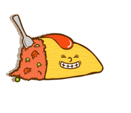 Feelings for omelet rice sticker #14696888