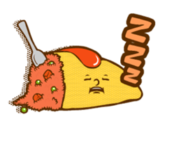 Feelings for omelet rice sticker #14696889