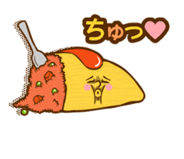 Feelings for omelet rice sticker #14696894