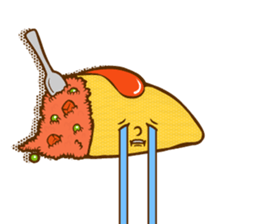 Feelings for omelet rice sticker #14696895