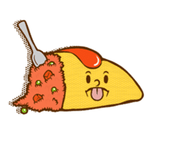 Feelings for omelet rice sticker #14696900