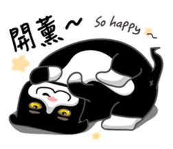 Bibi cat have a runny nose. Two sticker #14697189