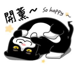 Bibi cat have a runny nose. Two sticker #14697189