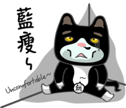 Bibi cat have a runny nose. Two sticker #14697200