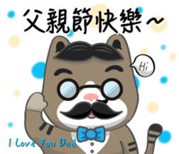 Bibi cat have a runny nose. Two sticker #14697201