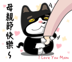 Bibi cat have a runny nose. Two sticker #14697202